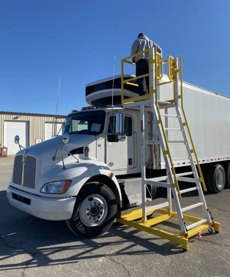 this image shows trailer repair in West Sacramento, CA