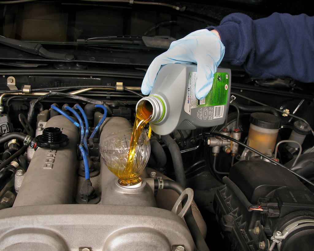 this image shows truck oil change in West Sacramento, CA